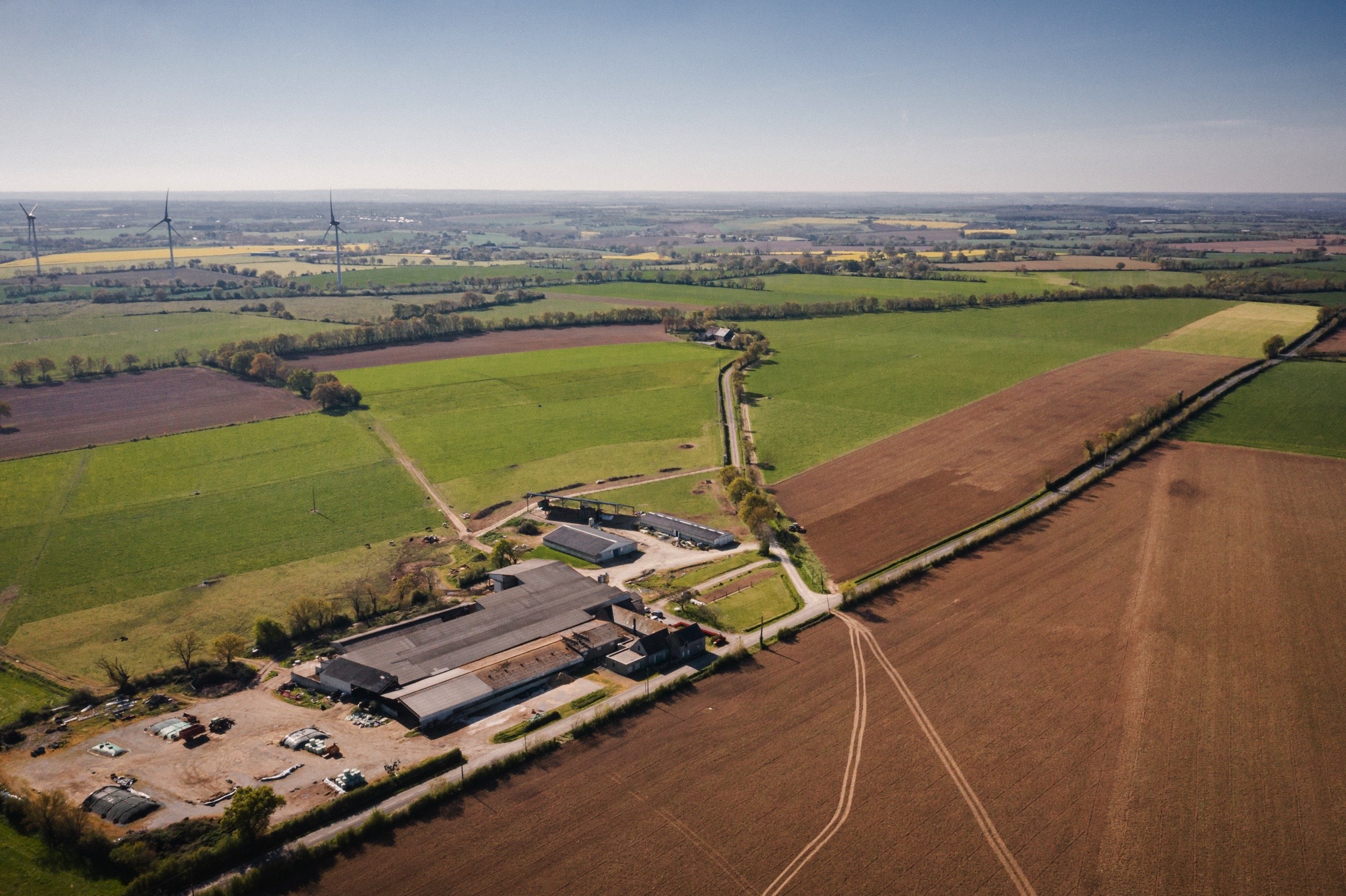 vue champs aerienne